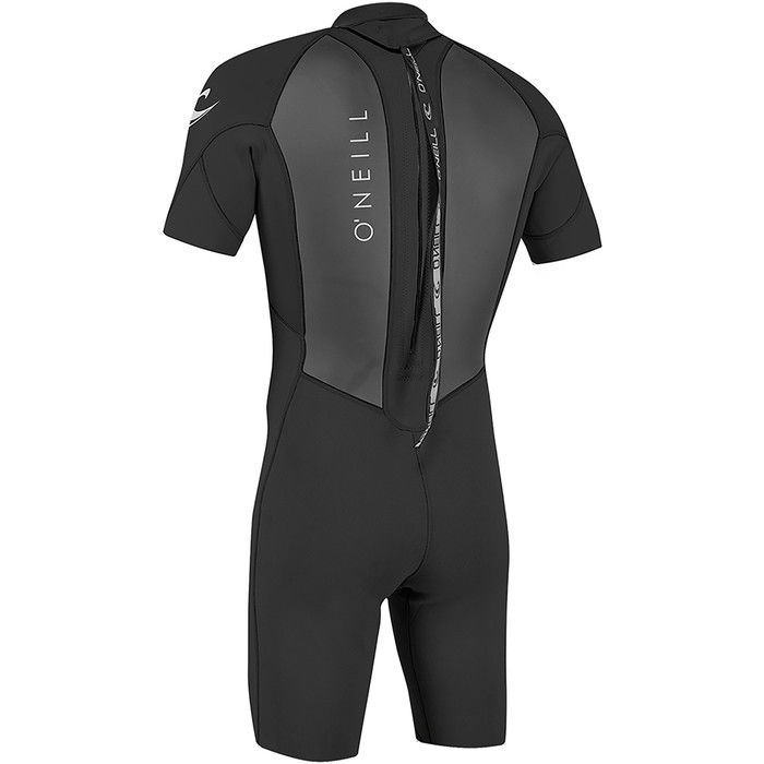 2024 O'Neill Mens Reactor II 2mm Back Zip Shorty Wetsuit 5041 - Black